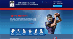 Desktop Screenshot of orthogalveston.com
