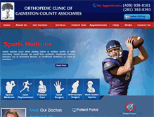 Tablet Screenshot of orthogalveston.com